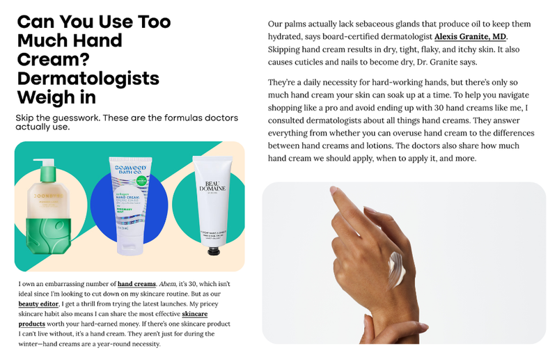 Can You Use Too Much Hand Cream? Dermatologists Weigh in