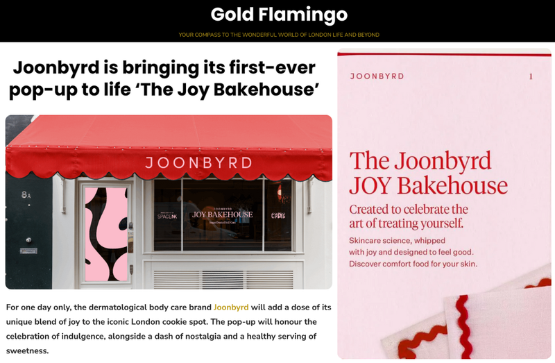 Joonbyrd Is Bringing Its First-Ever Pop-Up To Life ‘The Joy Bakehouse’