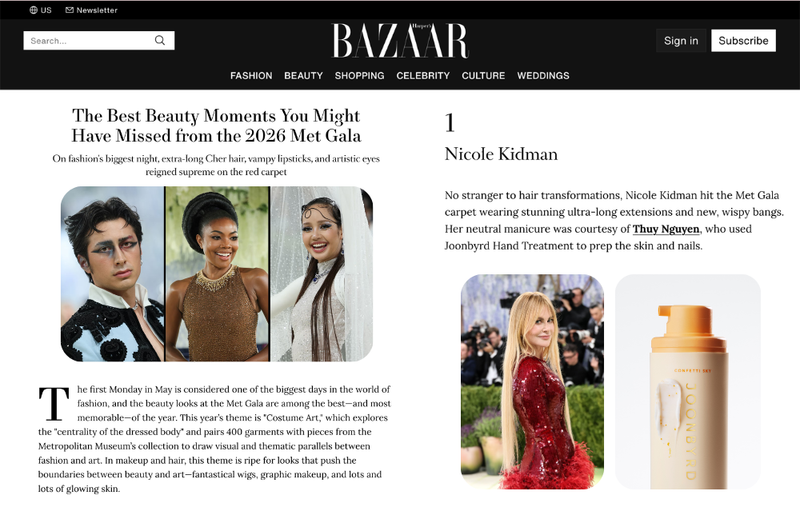 The Best Beauty Moments You Might Have Missed from the 2026 Met Gala