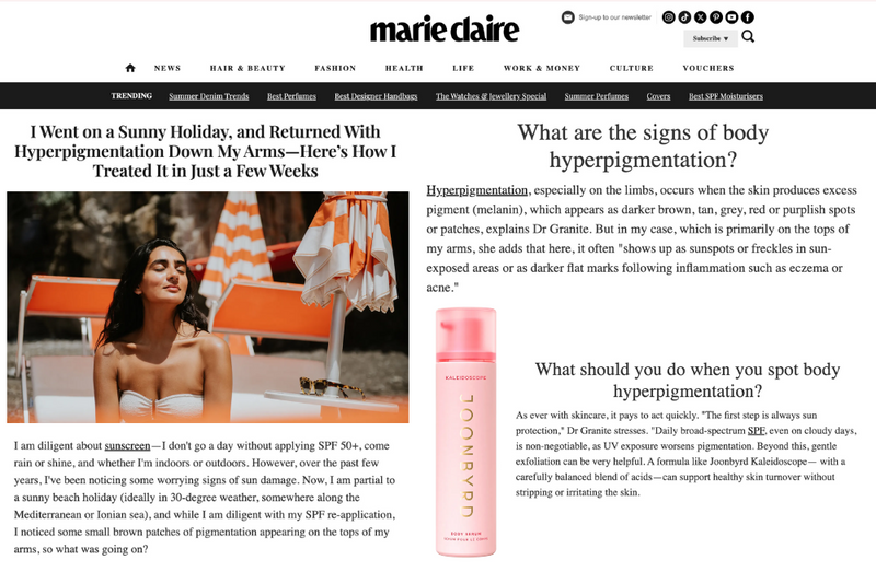 I Went on a Sunny Holiday, and Returned With Hyperpigmentation Down My Arms