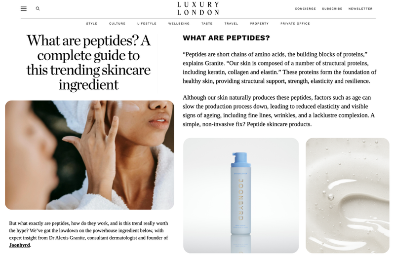 What are peptides? A Complete Guide To This Trending Skincare Ingredient