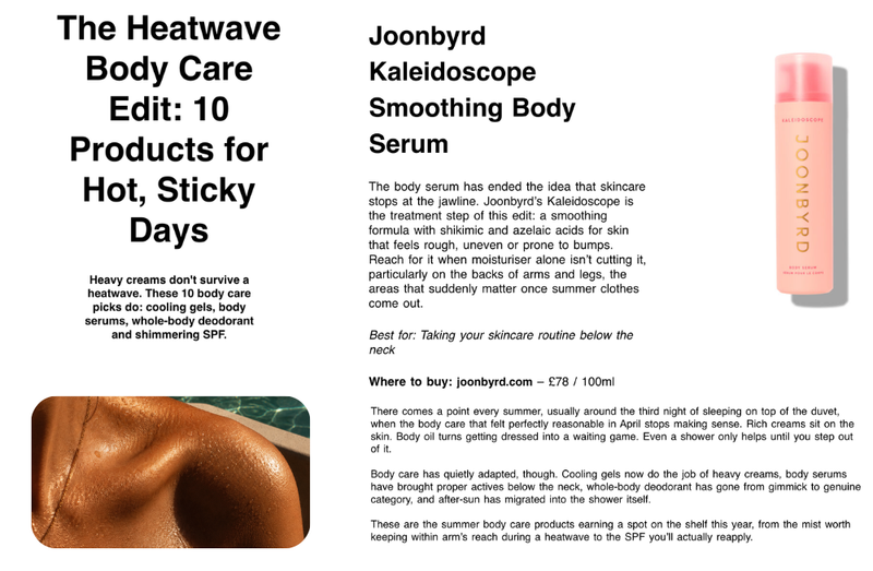 The Heatwave Body Care Edit: 10 Products for Hot, Sticky Days