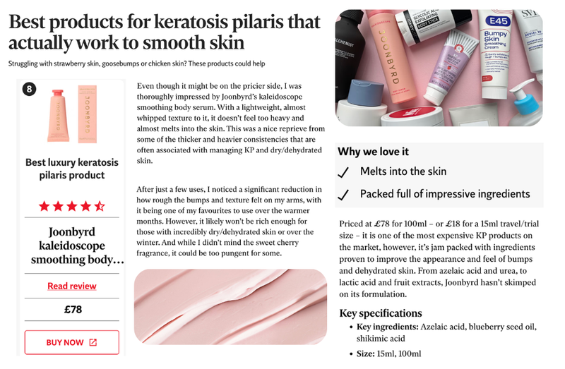 Best products for keratosis pilaris that actually work to smooth skin