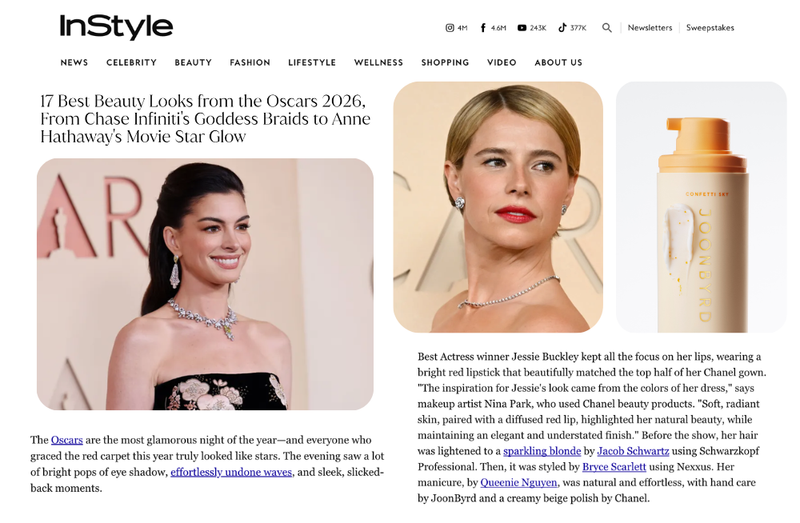 17 Best Beauty Looks from the Oscars 2026, From Chase Infiniti's Goddess Braids to Anne Hathaway's Movie Star Glow