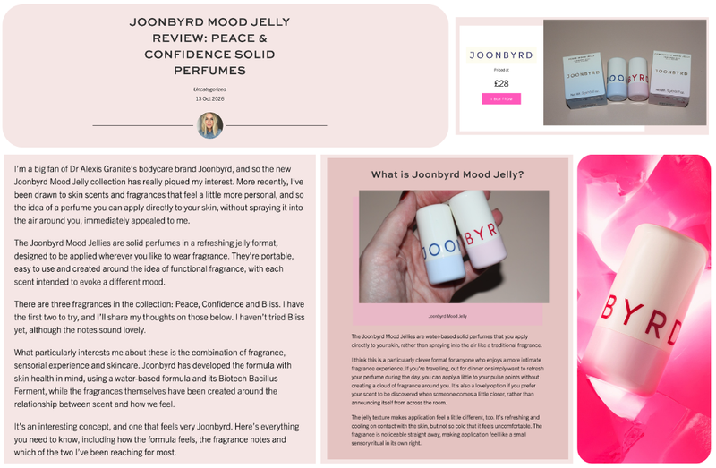 Joonbyrd Mood Jelly Review: Peace & Confidence Solid Perfumes