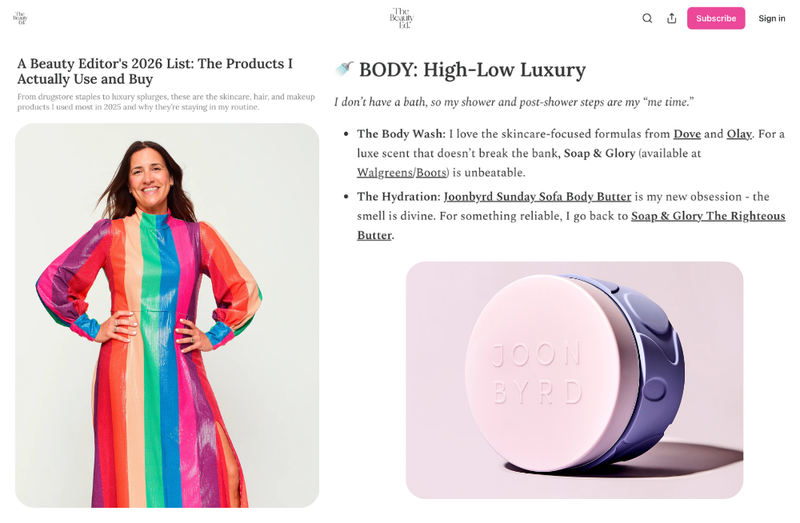 A Beauty Editor's 2026 List: The Products I Actually Use and Buy