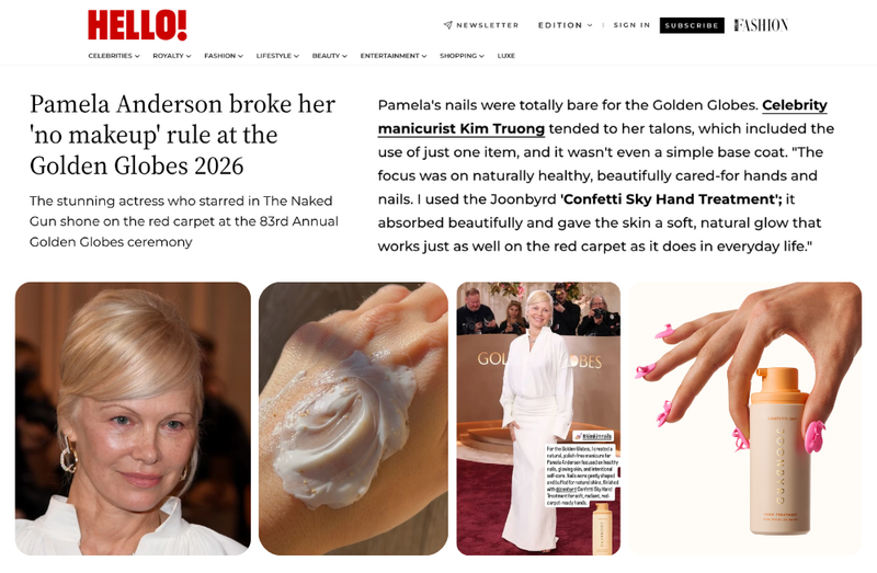Pamela Anderson broke her 'no makeup' rule at the Golden Globes 2026