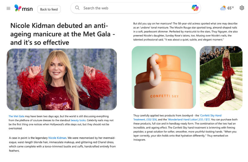 Nicole Kidman debuted an anti-ageing manicure at the Met Gala - and it's so effective