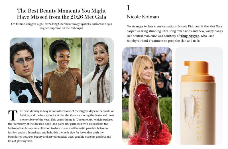 The Best Beauty Moments You Might Have Missed from the 2026 Met Gala