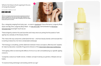 What is the future of anti-ageing in the era of longevity beauty?