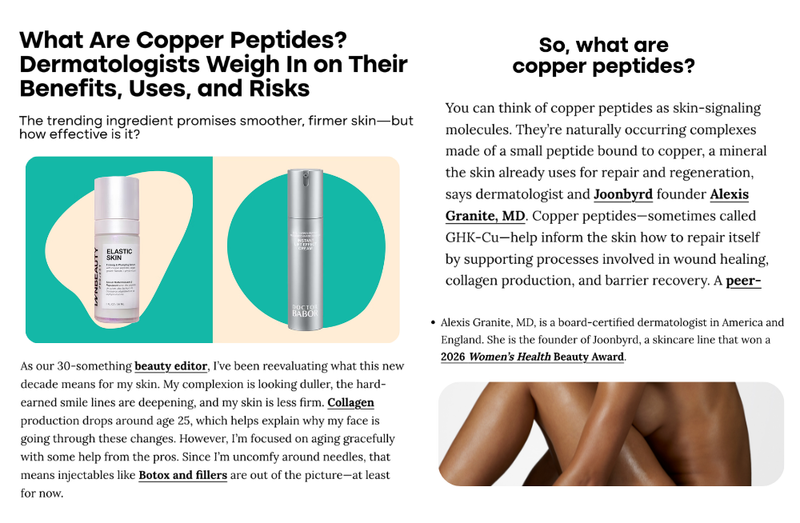 What Are Copper Peptides? Dermatologists Weigh In on Their Benefits, Uses, and Risks