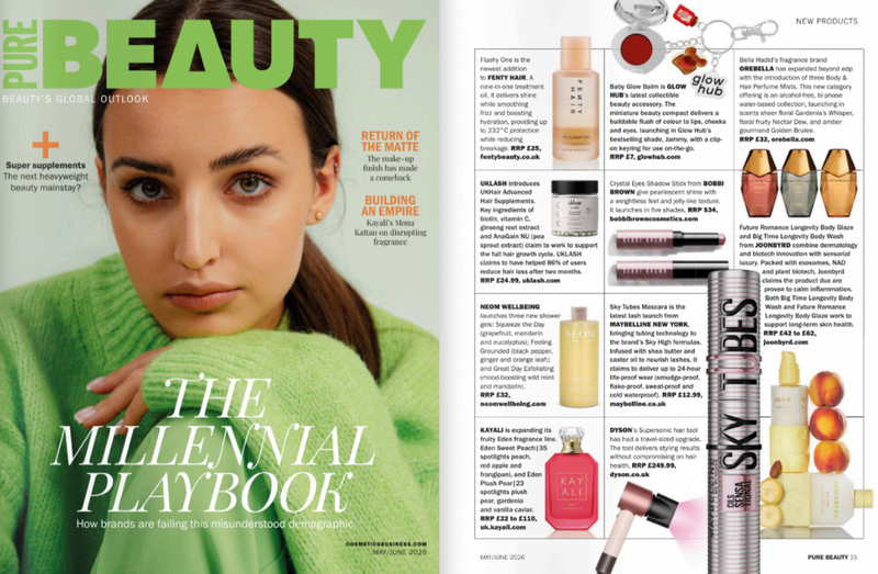 Pure Beauty Magazine “On-Shelf Edit.”
