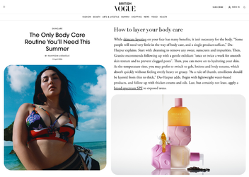 The Only Body Care Routine You’ll Need This Summer