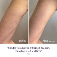 Sunday Sofa Body Butter Refill before and after